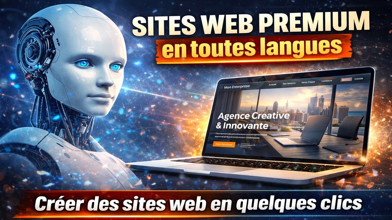 CRÉEZ DES SITES WEB PREMIUM EN MINUTES AVEC L'IA (NOUVEAU LOGICIEL IA)
