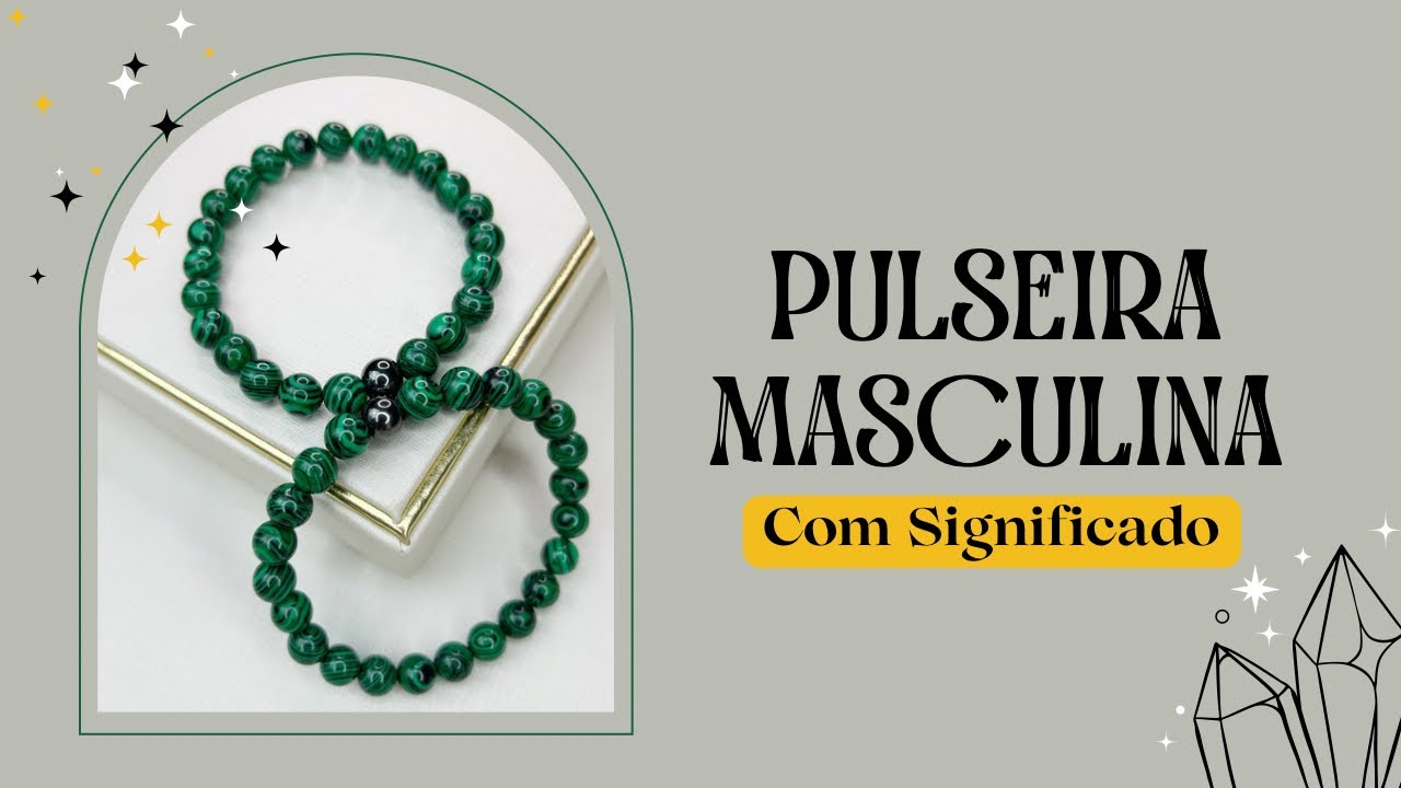 Pulseira masculina com significado 