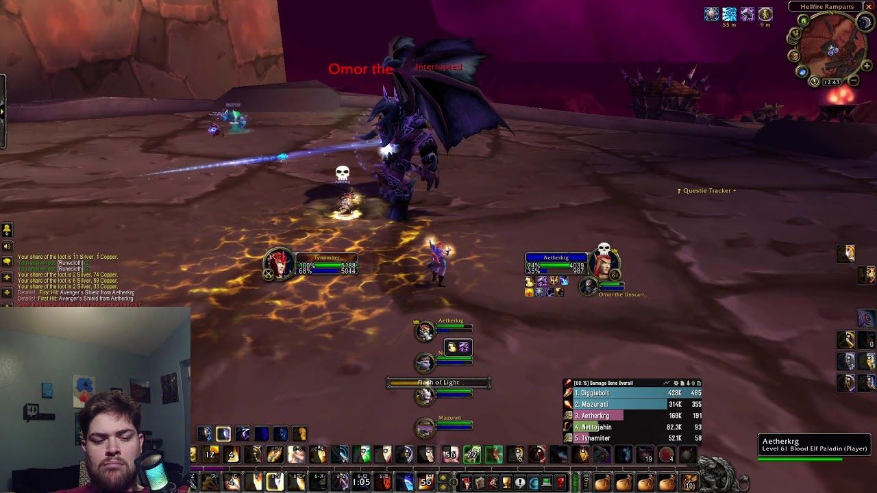 TBC Pally LVL 63 - Burning rested XP then to Rogue again! TBC HYPE!