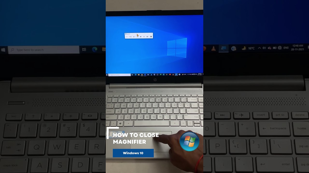 how to close magnifier in windows 10?