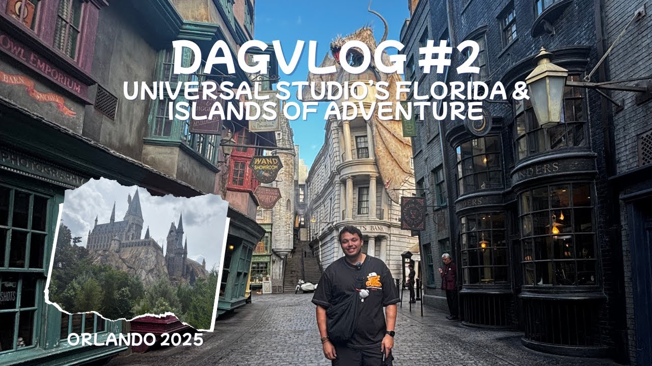 Dagvlog #2 Orlando 2025: Universal Studio's & Island of Adventure, Helemaal alleen in Diagon Alley!!