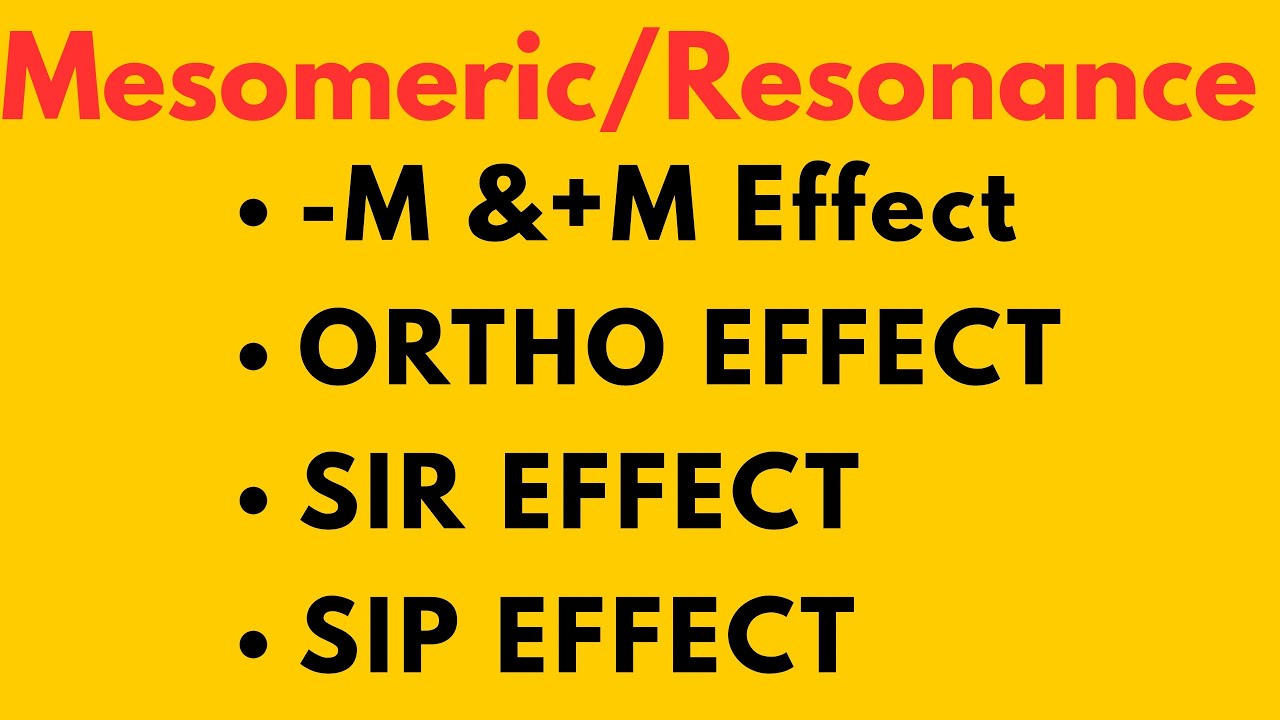 Resonance or Mesomeric Types🔥 #chemistry 