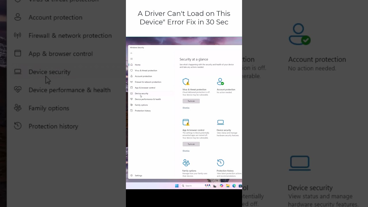 A Driver Cannot Load on This Device &ndash; Easy Fix in 30 Seconds! 🚀