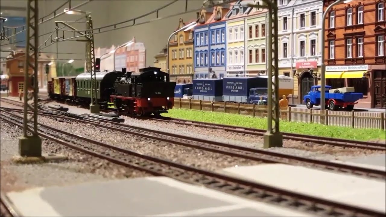 Zugbetrieb 2019 mit Eric, Dieter und Arne auf meiner Märklin-Anlage