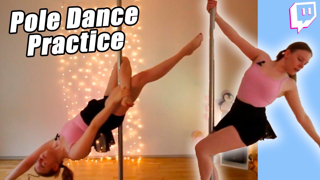 Pole Dance Practice with Heart rate monitor! | Tealivez Vods