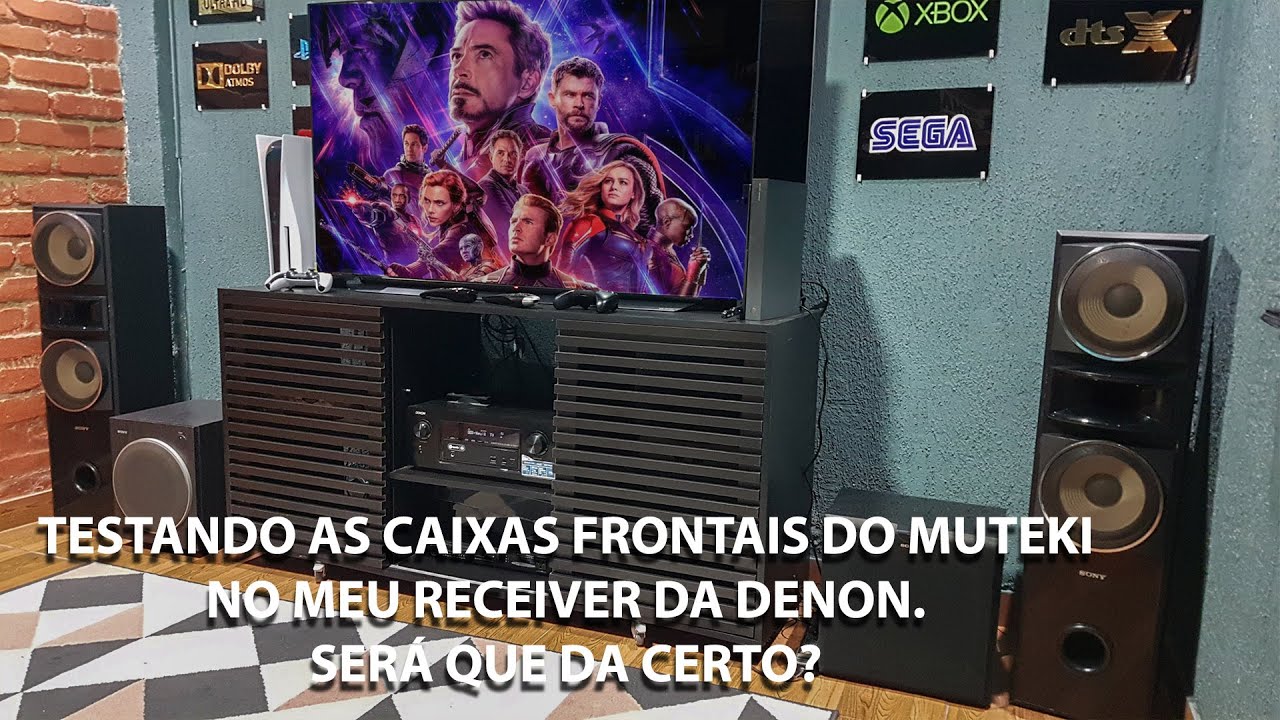 Upgrade na Sala Caixas do MUTEKI No Meu Receiver Denon.