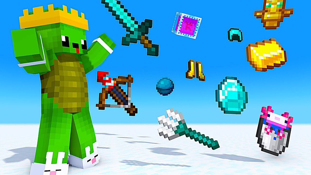 NOOB vs PRO in Minecraft, aber es REGNET ITEMS!