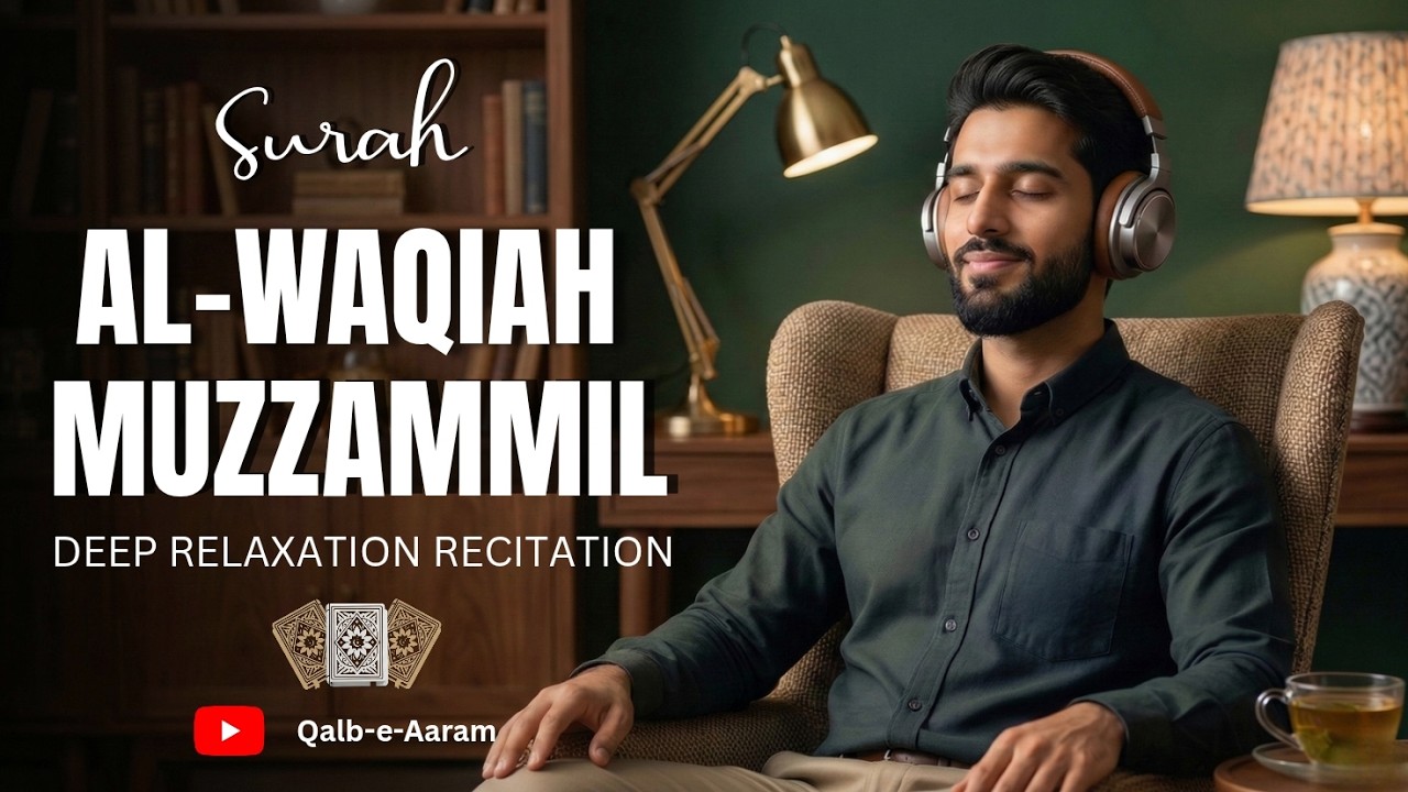 Surah Al-Waqiah & Surah Muzammil | Power of Rizq & Peace | Heart Touching Recitation #surahwaqiah