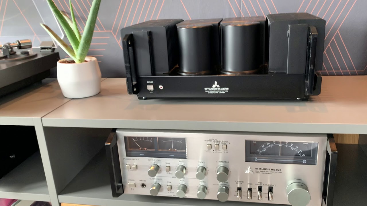 MITSUBISHI vintage HiFi Setup (DA-A10DC, DA-C20, DT40, DP-84DA)