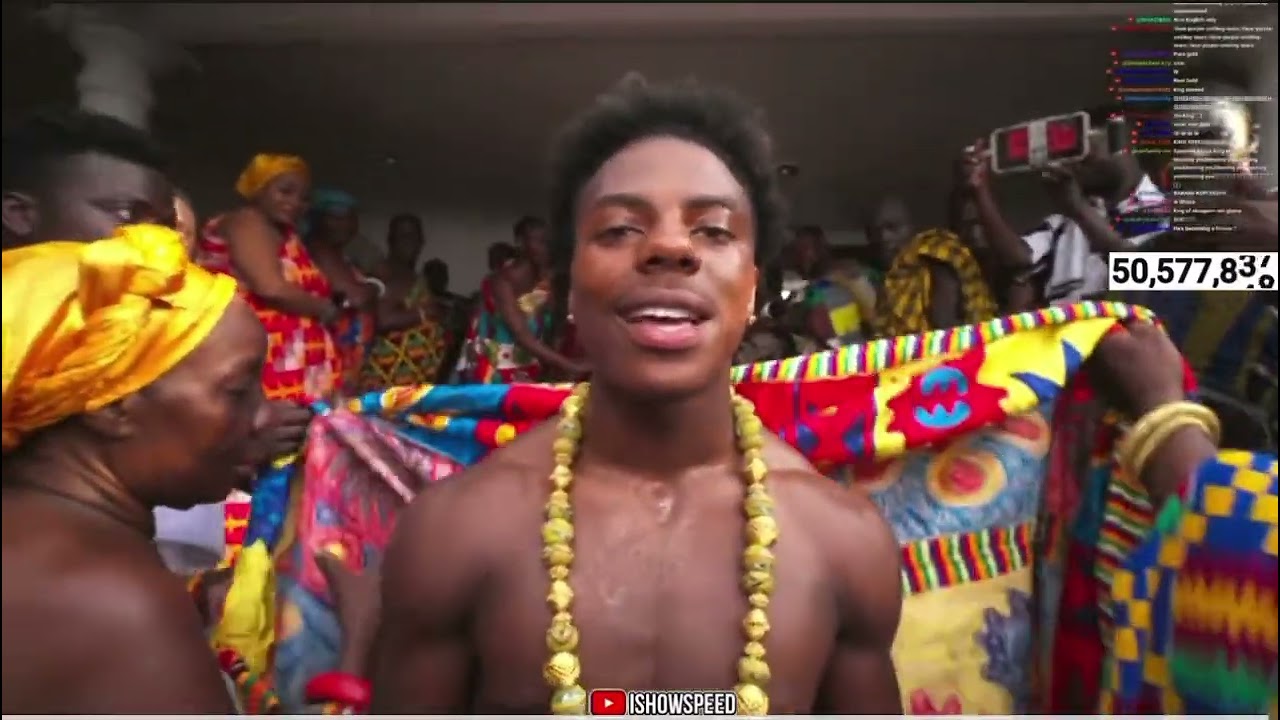 IshowSpeed in Ghana 🇬🇭 part 4 ishowspeed has been made a king 