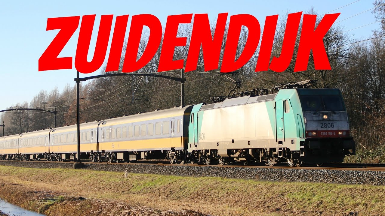 Treinen over de Zuidendijk 4-12-2016