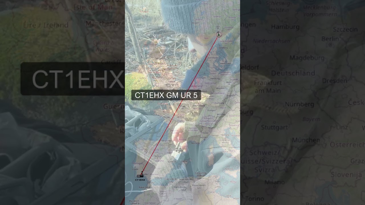 CW QSO with CT1EHX from Parks On The Air Rover  #radiotechnology