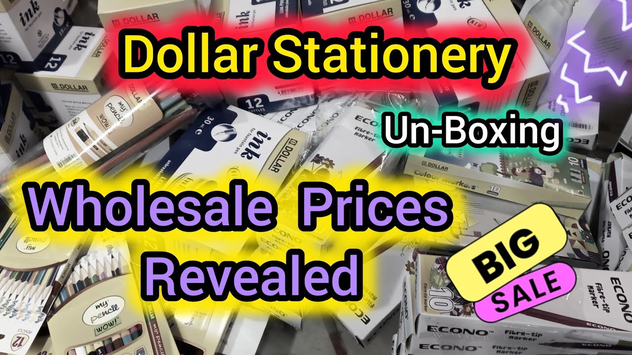 Dollar Stationery Wholesale Prices Revealed | New Prices 2025 | Stationery Items | #Stationery