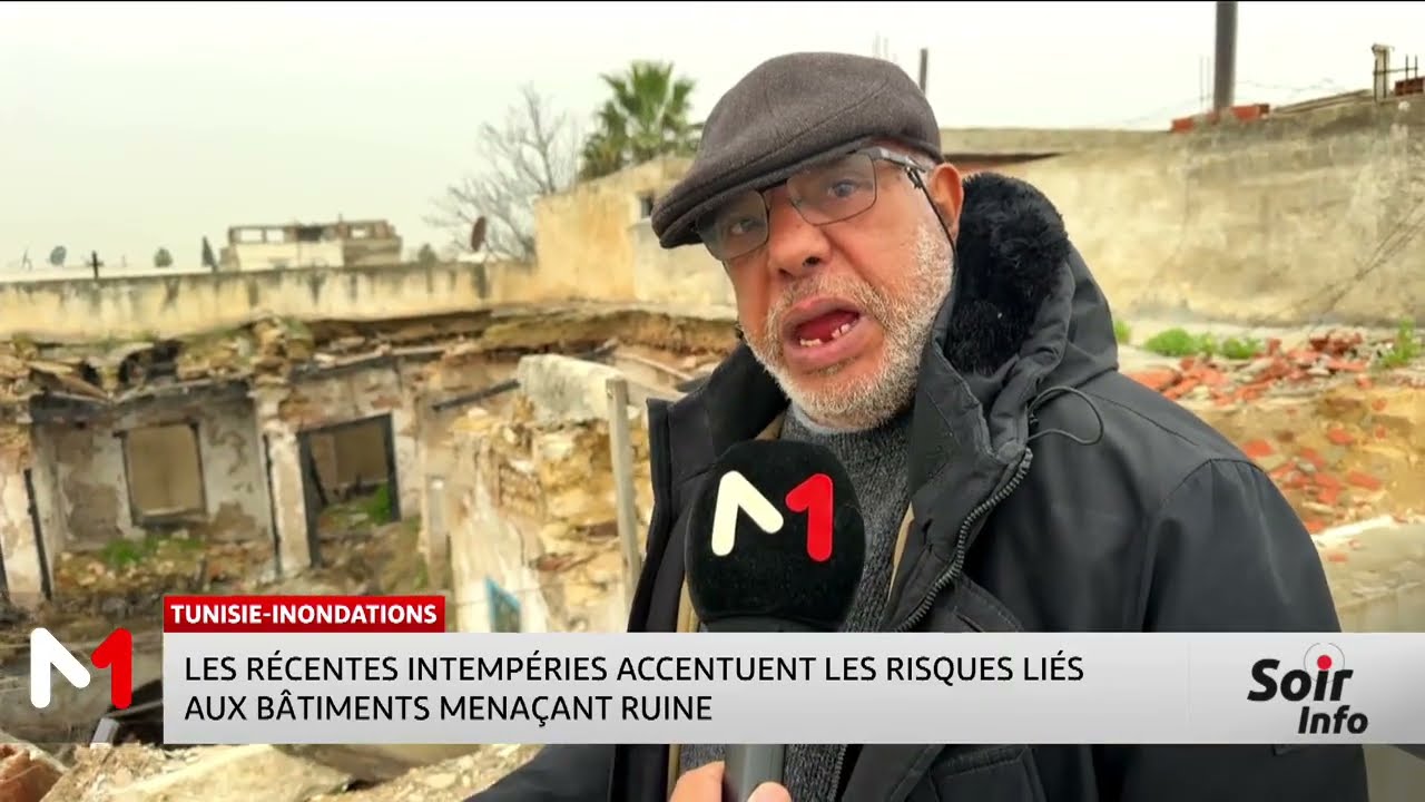 Tunisie : Les intempéries aggravent le risque des bâtiments menaçant ruine