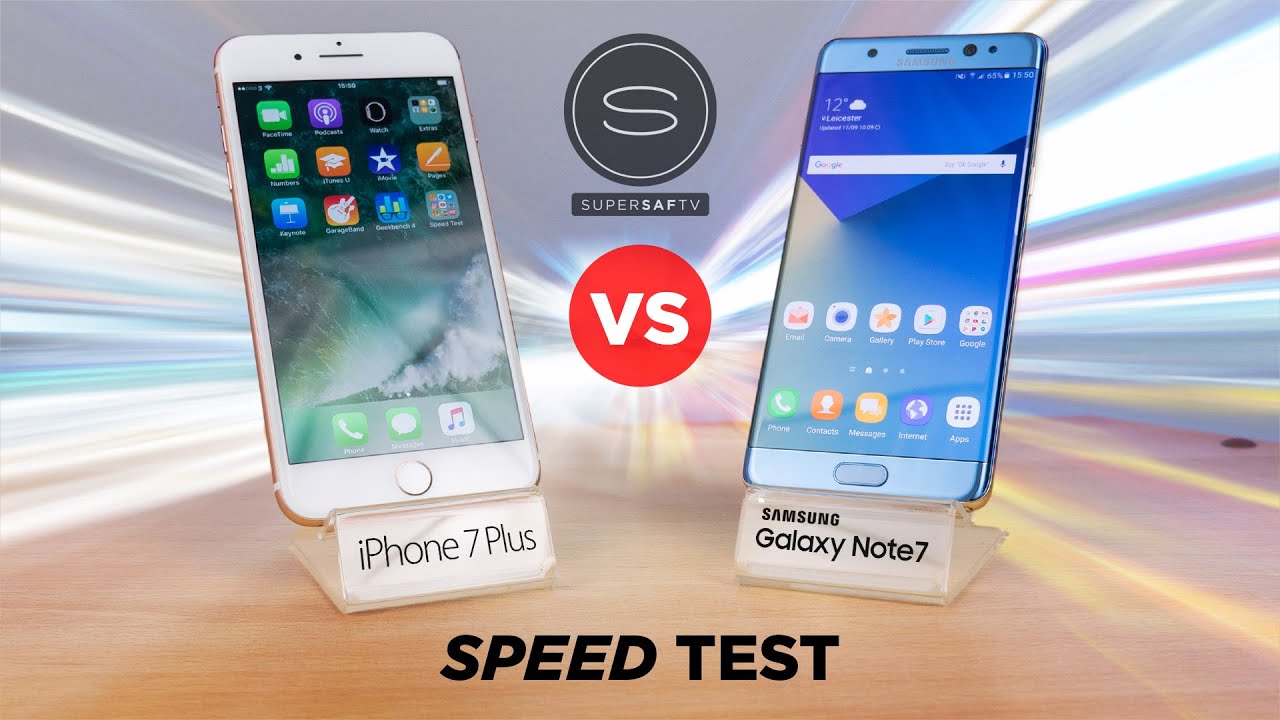 iPhone 7 Plus vs Galaxy Note 7 - SPEED Test