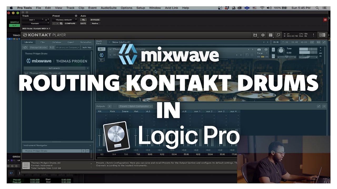 Routing Kontakt Drums in Logic // MixWave Tutorials