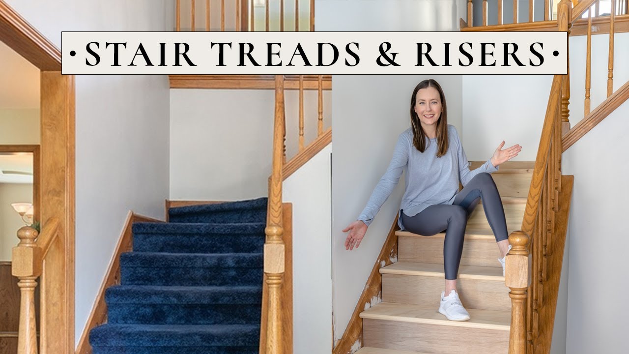 Installing New Stair Treads & Risers | Stair Reno Pt. 1