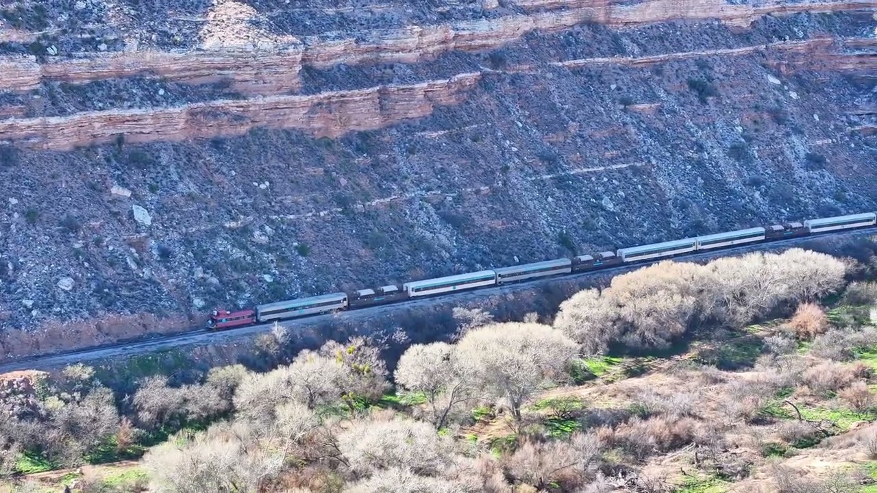 The train just rolled out of the depot in Clarkdale with temperatures nearing 70 degrees!
