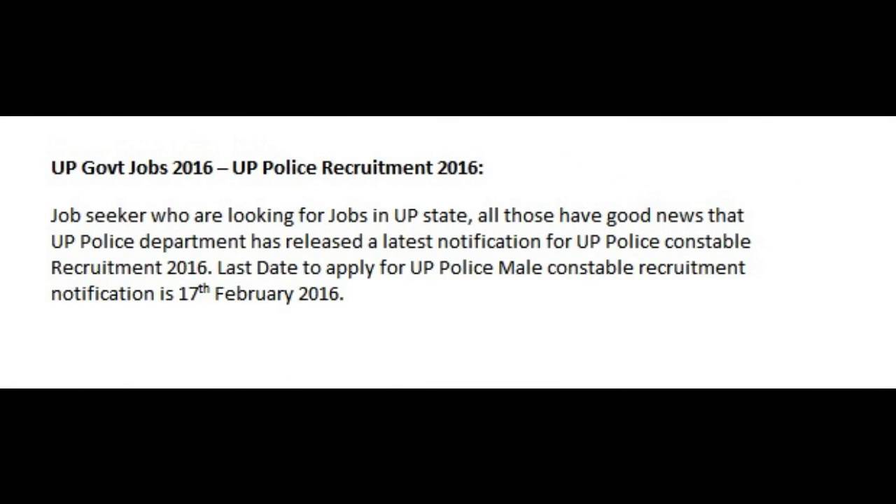 UP Govt Jobs 2016 Apply for UP latest Government jobs 2016