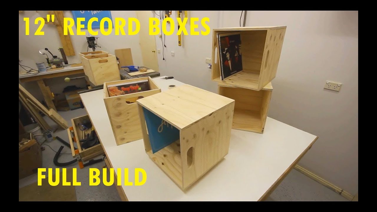 full build - making plywood boxes for 12 inch vinyl records