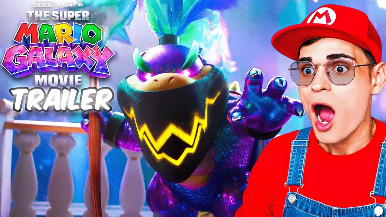 REACCION Al Super Mario Galaxy La Pelicula Trailer !