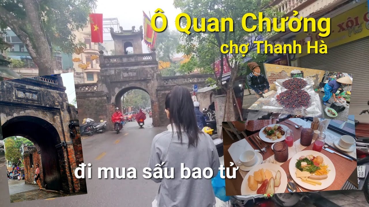 Ăn sáng. Đi chợ Thanh Hà tìm mua Sấu bao tử. Một góc cổ kính của Hà Nội