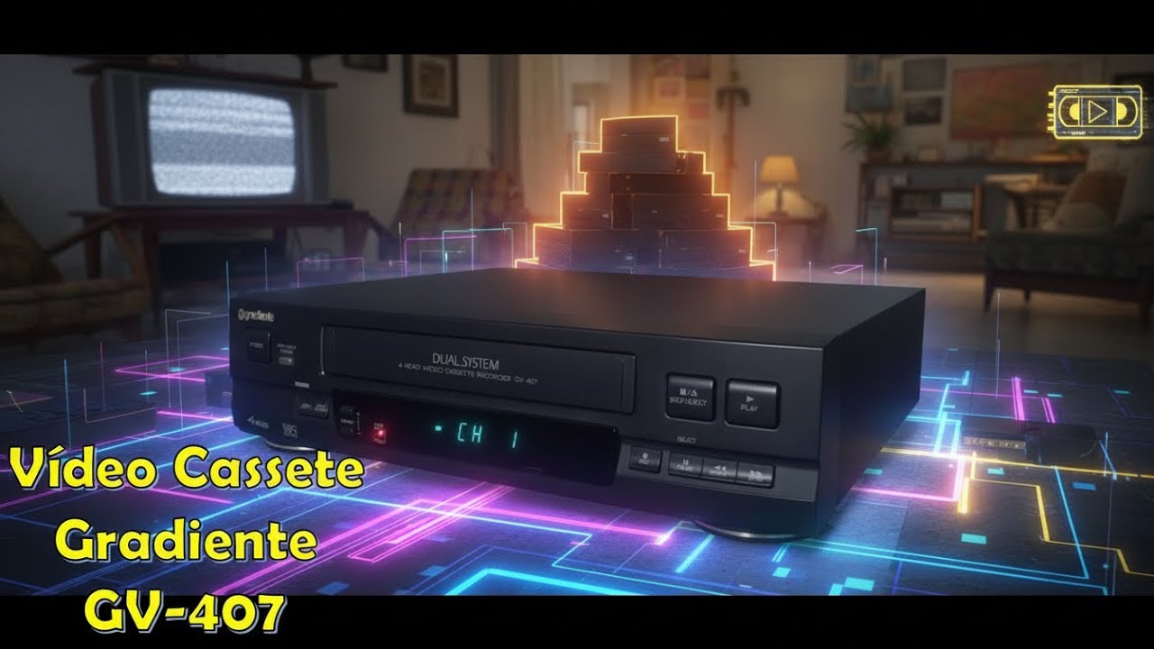 Vídeo Cassete Gradiente modelo GV-407 (funcionando)