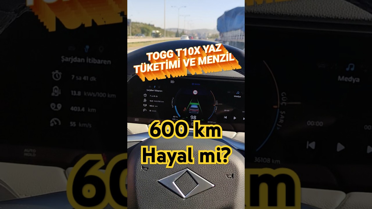 TOGG T10X YAZ T&Uuml;KETİMİ VE MENZİL #toggt10x #elektrikliara&ccedil;