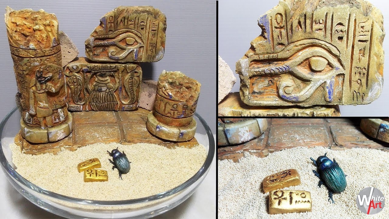 How to make Ancient Egyptian Diorama | Egypt Hieroglyphics