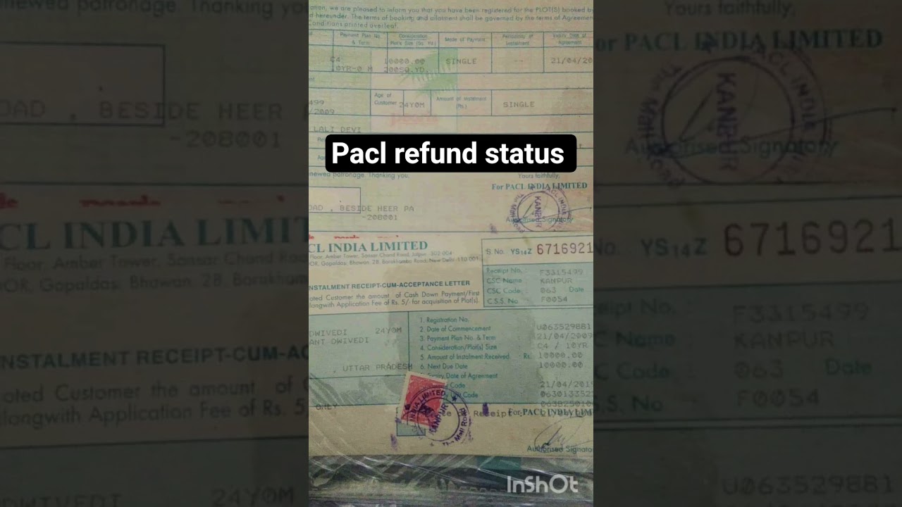 pacl india ltd refund status #viral #explore #shorts #paclnews