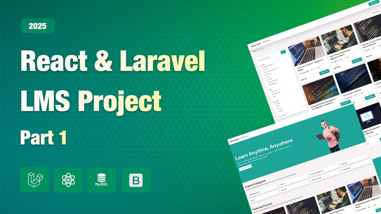 Laravel & React LMS Project - Part 1 | PHP Tech Life Hindi 2025