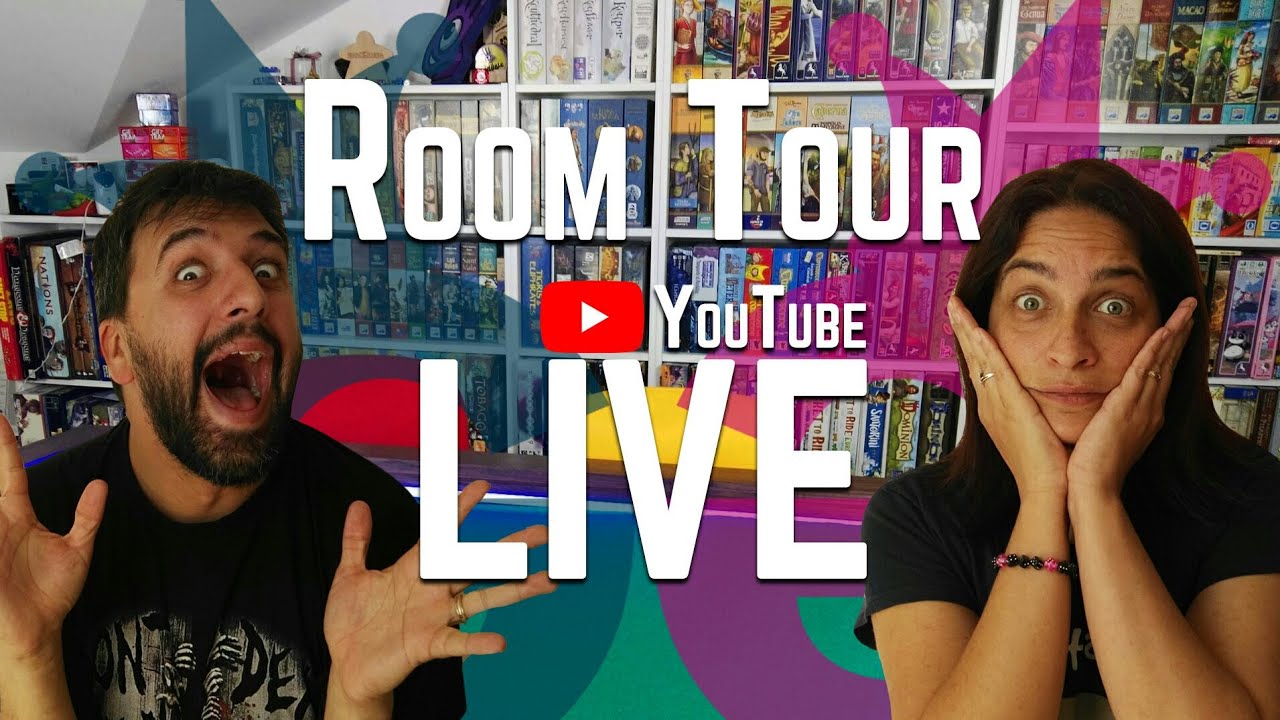 Room Tour LIVE - La nostra collezione di giochi da tavolo e il tavolo da gioco!