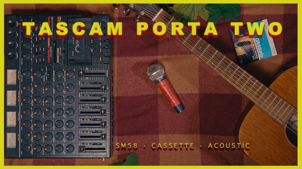Recording a Song with an SM58 on a Portable Cassette Studio: Tascam Porta Two