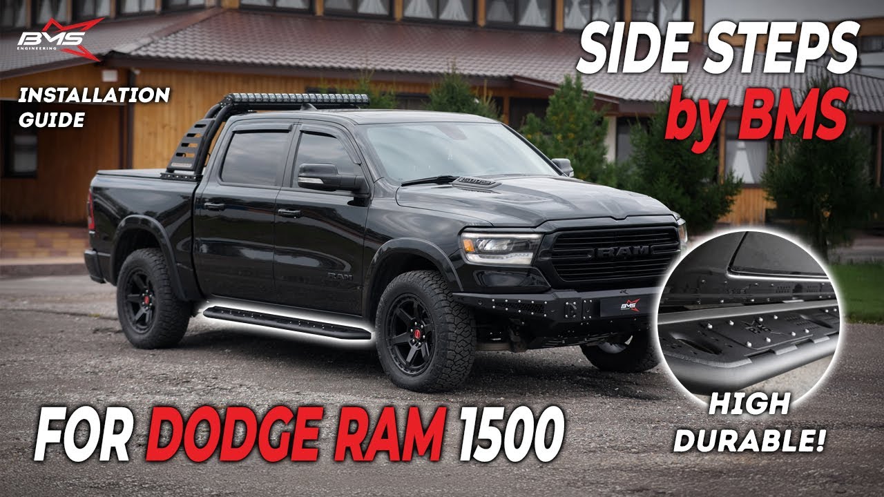 Dodge RAM 1500 2018-2023 Running Boards BMS ALFA Installation guide