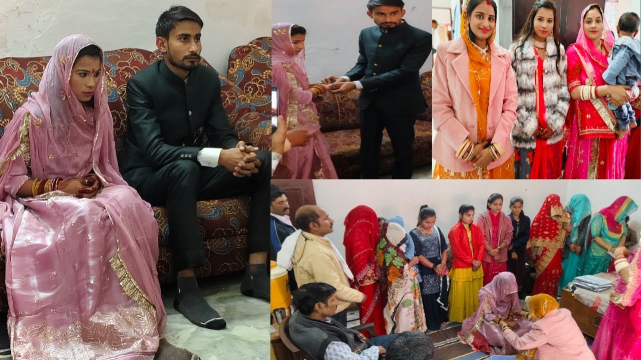 💁राजस्थानी रीति रिवाज और लुक के साथ हुई छोटी बहन की💍engagement बन गई परफेक्ट जोड़ी👰#engagement