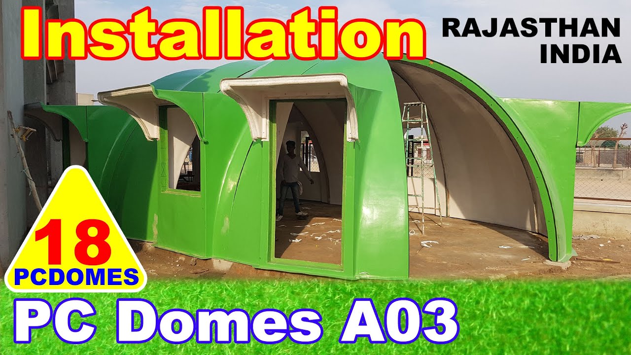 PC Domes PUF Insulated FRP Dome house Prefabricated Fiberglass shelter SOLAR HEATED MILITARY TENT