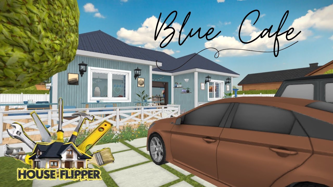 BLUE CAFE ☕️🥐🔵 || HOUSE FLIPPER MOBILE 