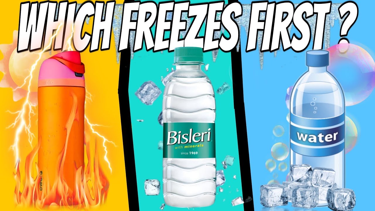 Which Freezes First? - Hot water vs Normal water vs Mineral water