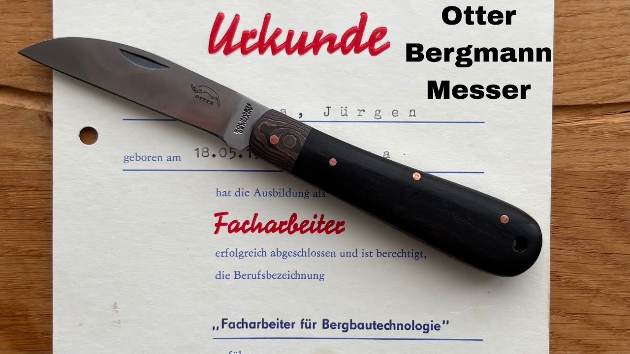 Otter Bergmann Messer - präsentiert von einem Bergmann
