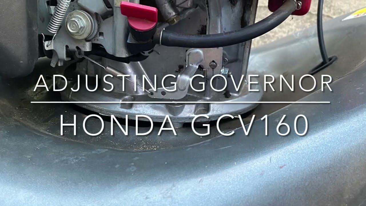 Quick tip: Setting governor on Honda GCV160