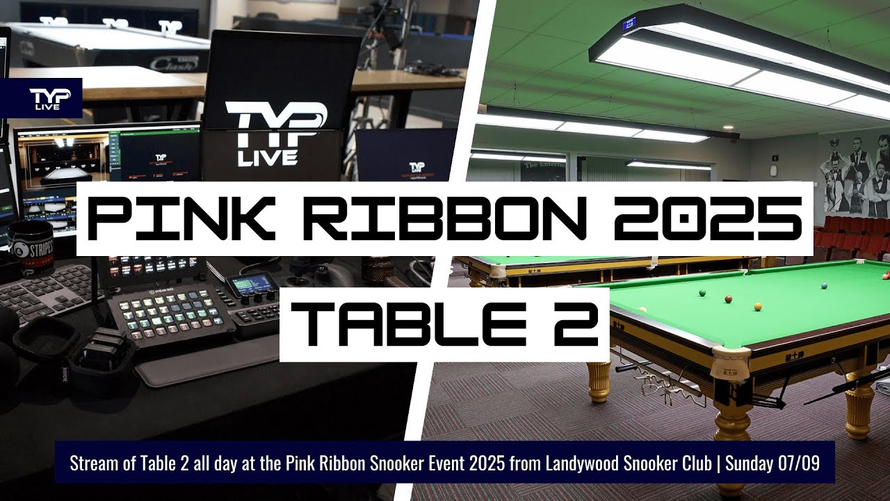 Table 2 | 2025 Pink Ribbon Snooker Event | Landywood Snooker Club