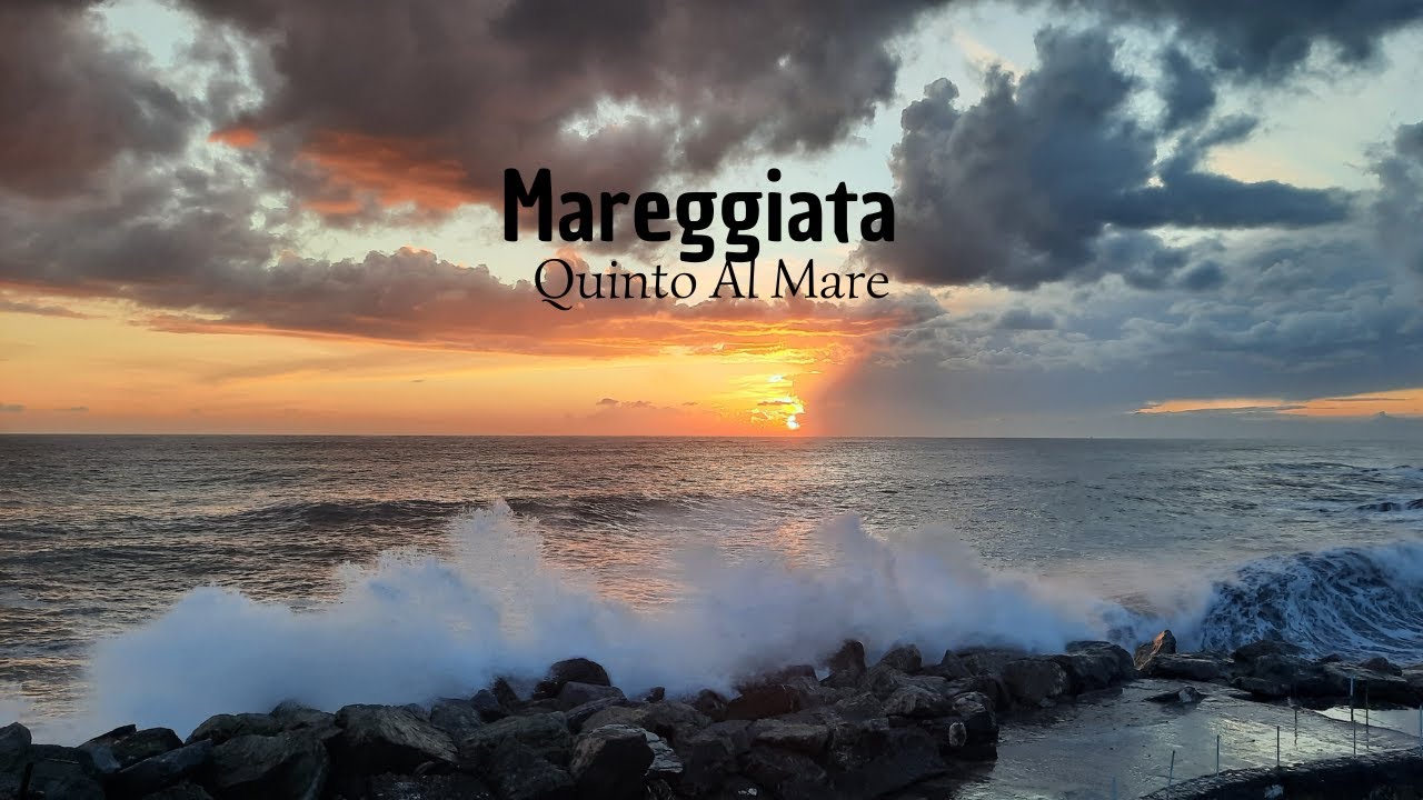 Mareggiata invernale a Quinto Al Mare (Genova)