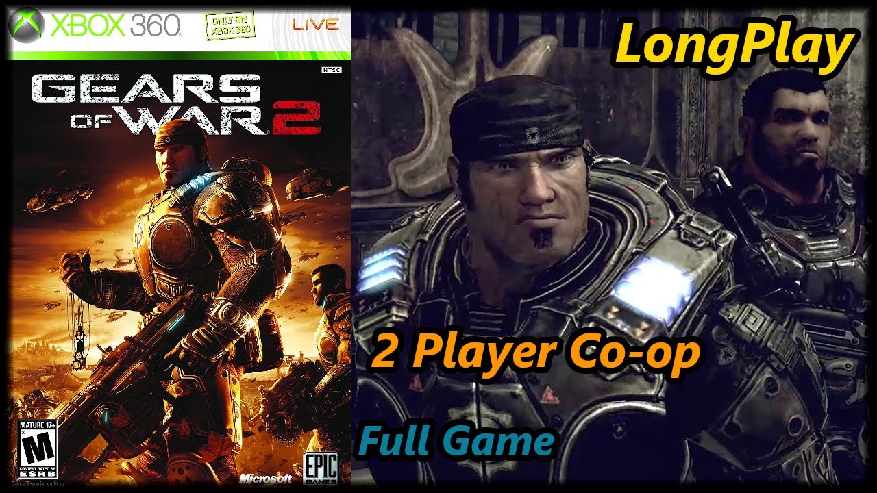 Gears of War 2 - Longplay (Split Screen Co-op) Full Game Walkthrough (No Commentary)