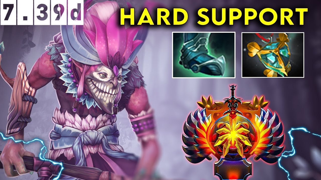 Dazzle Immortal Hard Support - Dota 2 Patch 7.39d Pro Pub Gameplay