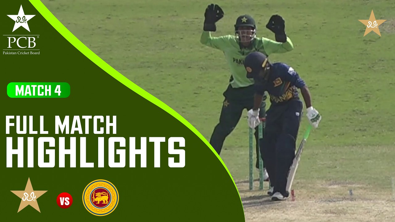 Full Match Highlights | Pakistan U17 vs Sri Lanka U17 | Youth One-Day - Match 4 | MZR1T