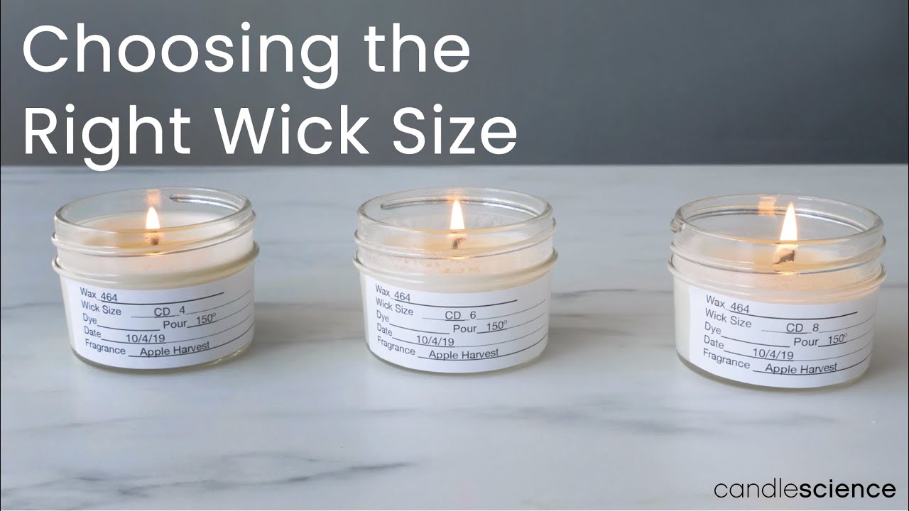 How to Choose the Right Wick Size for Your Candles | Our Wick Testing Guide | CandleScience