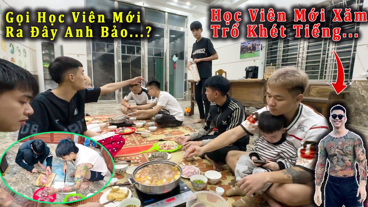 Văn Quỳnh !! Hùng Đơ Chi 1000$ Làm Ẩm Thực Nẩu Cá Chép Giòn Đón Tiếp Học Viên Của Hoàng Em..