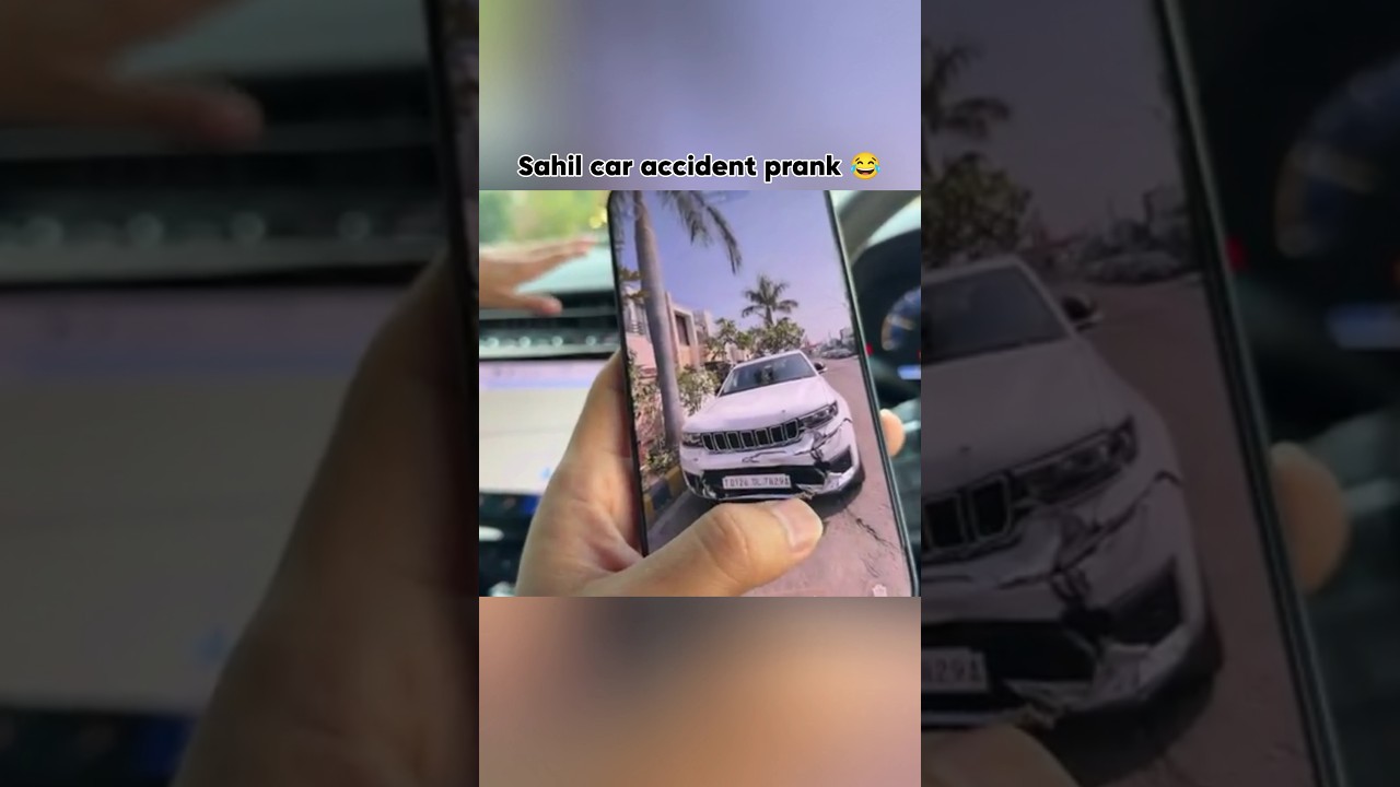 Sahil car accident 😱 #sahiljoshivlogs  #shortsfeed #ytshorts #viral #accident #foryou #sad