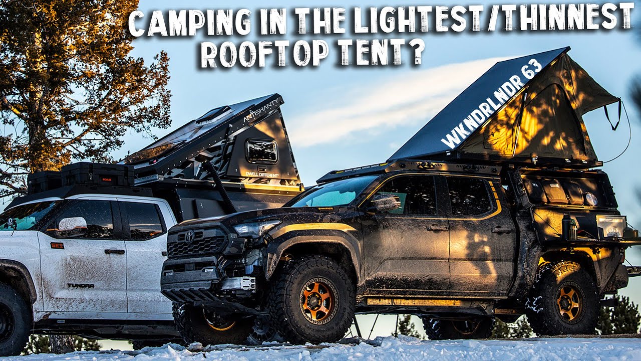 COLD COLORADO CAMPING In The Thinnest And Lightest Tent Out There - WEEKENDERLANDER EP 63