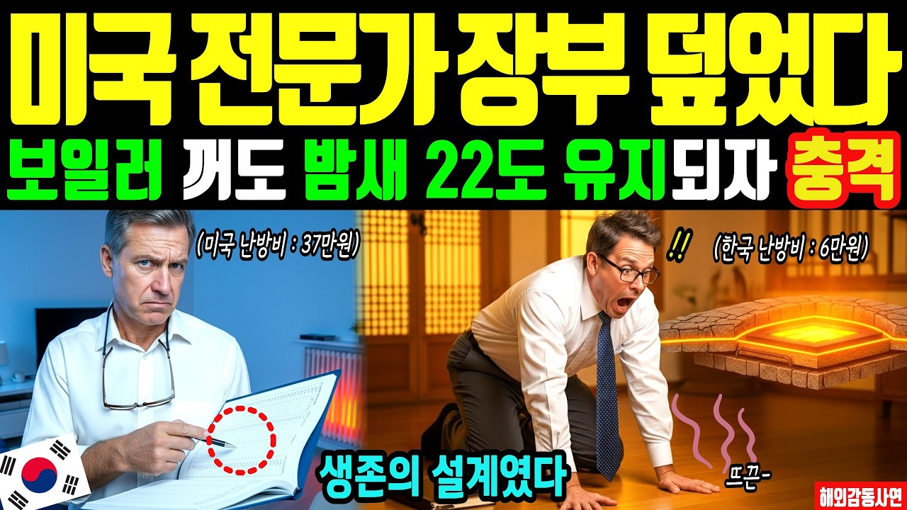 [해외감동사연] 한국의 바닥난방, 온돌깔린 시골집 '이건 사기다' 30년 미국 감사관 검증 후 2천 년 설계에 무너진 이유!